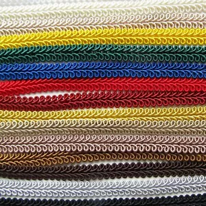 SCROLL BRAID 10mm Width Per Metre Upholstery Furnishing Gimp Trim DISCOUNT 2+ - Picture 1 of 23