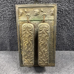 Portabrobillas de Pared Art Nouveau Latón 2 Chapado - Necesita una buena limpieza - Imagen 1 de 10