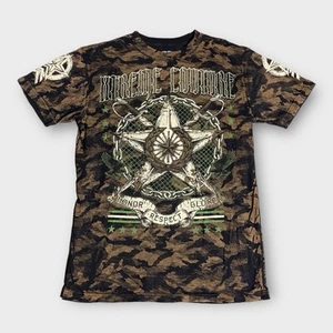 Vintage Y2K Shirt Men’s Medium Camo MMA Grunge Mall Goth Xtreme Couture Fighting - Picture 1 of 18