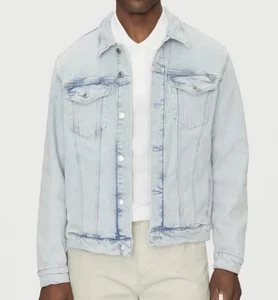Calvin Klein Jeans Jeansjacke J30J327590 Weiß Slim Fit Größe M, 4 Taschen - Bild 1 von 5