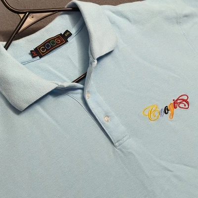 Coogi Polo Shirt Men's 5XL Blue Short Sleeve Embroidered - Image 1 of 4