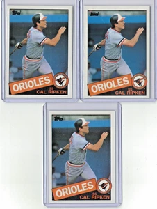 Cal Ripken Jr 1985 Topps #30 Orioles Lot (3) HOF - Picture 1 of 2