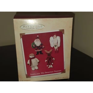 2002 Hallmark Keepsake Christmas Ornament Santa Claus and His Sweetest Friends - Picture 1 of 4