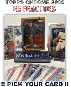 2025 Topps Chrome REFRACTORS - PICK YOUR CARD!  All options are REFRACTORS! - Picture 1 of 53