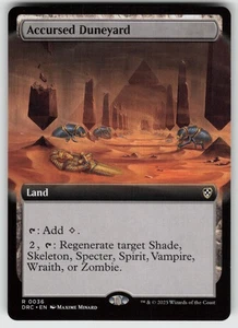 Accursed Duneyard (Extended Art) R Commander: Aetherdrift 36 MTG - Picture 1 of 2