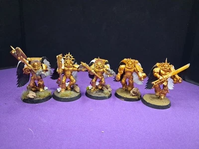 Warhammer 40K - Space Marines - OOP Rare Blood Angels Sanguinary Guards C - Image 1 of 4