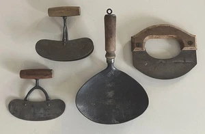 Antik Holzgriff Kochutensilien Schneider Schaufel Schöpfkelle rustikales Dekor - Bild 1 von 9