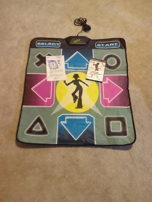 Intec Dance Dance Mat Pad DDR Game Controller for PlayStation 1&2 W/Game Tested - Image 1 of 4