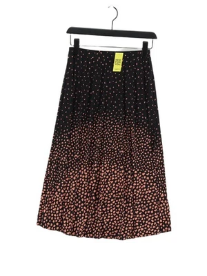 Oasis Women's Midi Skirt S Black Polyester with Elastane Midi A-Line - Image 1 of 4