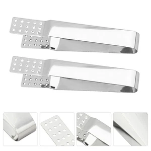 2 PIEZAS Soportes de Clip para Bolsa de Té Pinzas Exprimidor Acero Inoxidable - Imagen 1 de 12