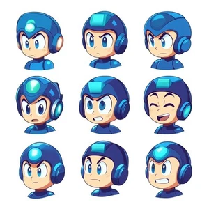 Mega Man Sprites Vinyl Car Decal Sticker – Waterproof & UV-Resistant - Picture 1 of 1