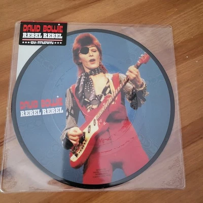 DAVID BOWIE -Rebel Rebel- Rare UK 40th Anniversary Picture Disc (Vinyl Record) - Image 1 of 4