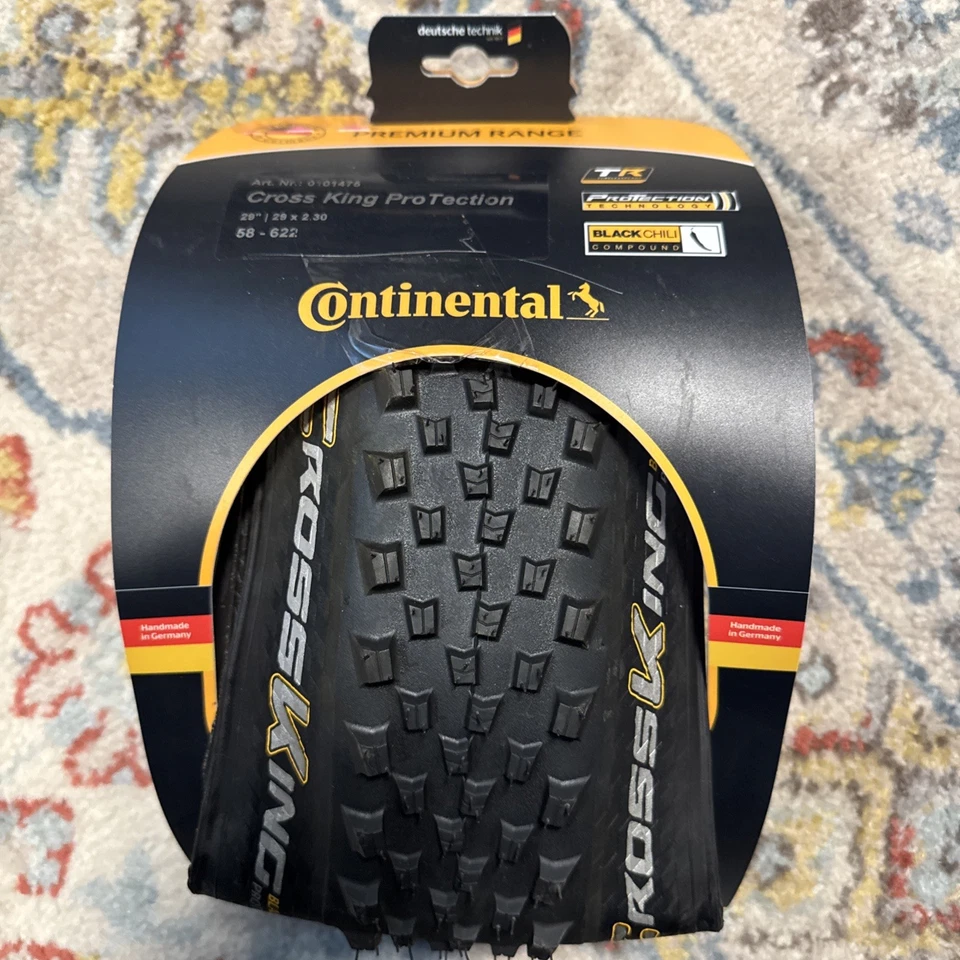 NEW! Continental Cross King ProTection 29 x 2.3 TR Black Chili Compound