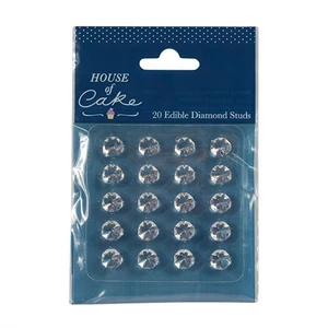 Edible Diamonds Gems Jewels Baking Decorations Jelly House of Cake 10mm 20Pk - Picture 1 of 11