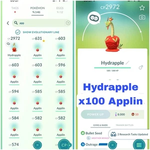 Hydrapple, Applin x100 | Mini P T C 100K Stardust - Imagen 1 de 1