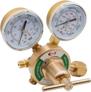 Mittelschwerer Sauerstoffregler CGA540, Victor kompatibel, leicht ablesbar Dual Scale, F - Bild 1 von 6