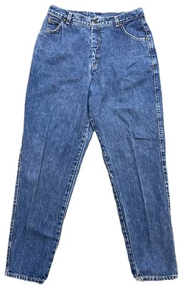 Jeans de mezclilla vintage Levi’s lengüeta plateada marzo 1987 tiro alto azul cónico algodón EE. UU. Foto 1 de 4