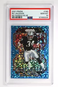 Panini Prizm Bo Jackson 2021 #185 No Huddle Blue/79 PSA 10 - Imagen 1 de 2