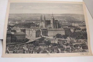Alte Schulwandtafel Lehrtafel Prag Stadtbild Schulmann Nr. 308 1942 - Bild 1 von 5