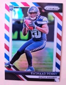 2018 Prizm - Rashaad Penny RC 210 Red White Blue - Picture 1 of 2