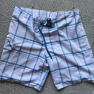 OP Board/Swim Short - XL - White/Blue-Green - Picture 1 of 3