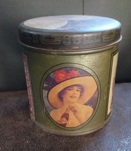 Coca-Cola Vintage Gold Victorian Style Tin, Vintage Coca-Cola Antiqued Candy Tin - Picture 1 of 5