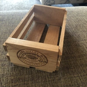 Napa Valley Box Company Poinsettia 12 Cassette Tape Wood Storage Box - Picture 1 of 6