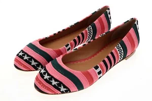 Damen-Ballerinas Missoni Sternstreifen Rosa Größe 38 M - Bild 1 von 6