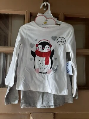 Camisetas de manga larga Lucky Penny Girls (paquete de dos) talla 3T NUEVAS CON ETIQUETAS Foto 1 de 2
