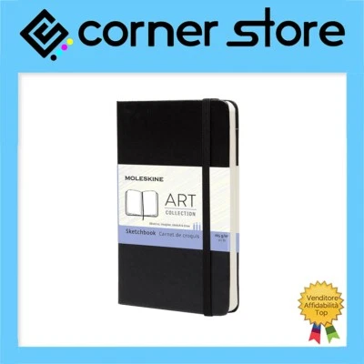 Moleskine - Sketchbook - Quaderno Taccuino per Schizzi - Disegno - 9x14cm - Nero - Immagine 1 di 2