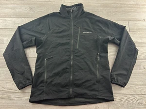 Eddie Bauer First Ascent Jacket Men's Medium Black Full Zip Hiking Outdoor - Picture 1 of 9