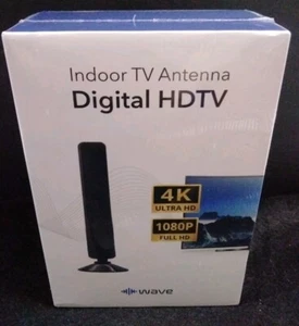 Wave Indoor TV Antenna 4K Ultra HD Signal Booster - Picture 1 of 5