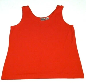 Chico's Größe 2 rotes ärmelloses Tanktop Stretch Nylon Spandex Mischung - Bild 1 von 6