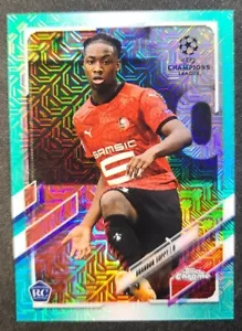2020-21 Topps Chrome UEFA Japan Brandon Soppy RC Aqua Mojo Refractor /199 - Picture 1 of 2