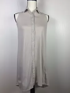 Ramblers Way Womens Button Up Sleeveless Tunic Top Cream Size XS - Picture 1 of 7