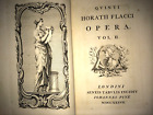 FIRST EDITION FIRST ISSUE QUINTI HORATII FLACCI OPERA *VOLUME 2 ONLY* 1737
