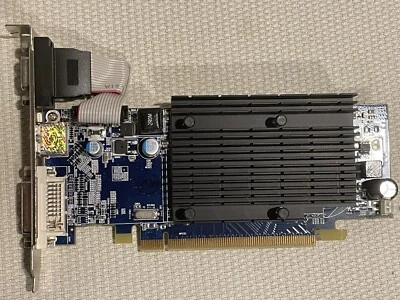 SAPPHIRE HD4350 PCI-E Video Card 512M DDR2 VGA DVI HDMI 288-30E99-501SA EX! - Image 1 of 4