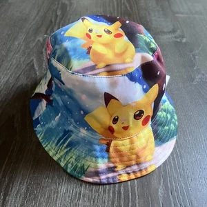 Pokemon Pikachu Bucket Hat Kids One Size Girls/Boys - Picture 1 of 2