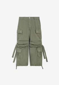 FREDDY Pantalone Verde Militare, Bambina-Ragazza, Cargo FR1622009, 100% Cotone, - Foto 1 di 3