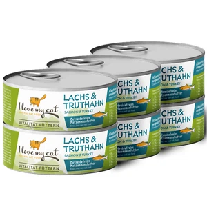 ILMC Katzenfutter Nassfutter mit Lachs & Truthahn Getreidefrei 6x100g - Bild 1 von 4