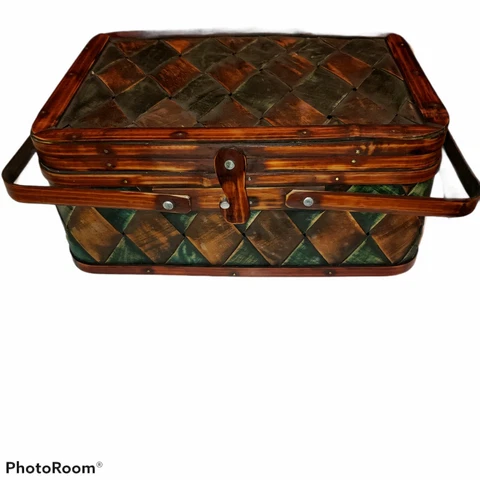 Fun Small Colorful Picnic Basket Cover