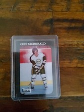 1987-88 Leesley Sioux City Musketeers USHL Hockey Jeff McDonald Card EX/MINT+