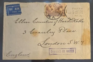 1936, Perth, Australia – London, England airmail salvaged crash cover - Picture 1 of 2