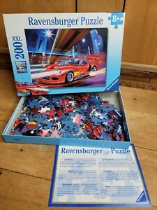 Ravensburger BLUE Fast Sports Car Kids Puzzle 100XXL 8+ 2014 Ed 126279 Germany