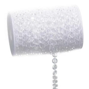 99 Ft. Clear, Crystal-Like Beads by Roll - Picture 1 of 7