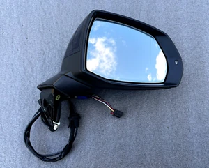 17-20 OEM AUDI Q7 RIGHT SIDE DOOR MIRROR DIM/BLIND SPOT/CAMERA full 15pin LHD - Foto 1 di 13