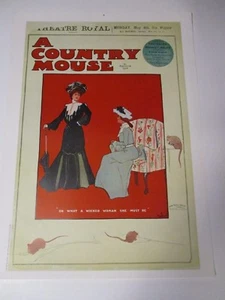 Un topo di campagna poster vintage del teatro inglese Gaslight NY 16 X 22 - Foto 1 di 1