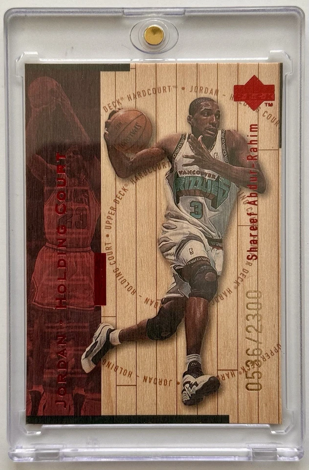 1998, UD Hardcourt, Jordan-Holding Court, Shareef Abdur-Rahim, # J28, 0536/2300 - Image 1 of 2