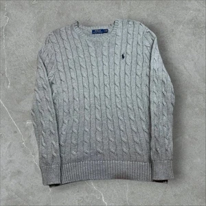 Vintage Modern (modern) Polo Ralph Lauren Sweater in Gray L - Picture 1 of 5