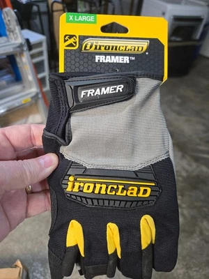 IronClad Framer FUG Fingerless Carpentry General Work Gloves - Select Size